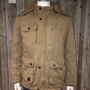 Jeep Chariot Khaki Winter Quilted Coat